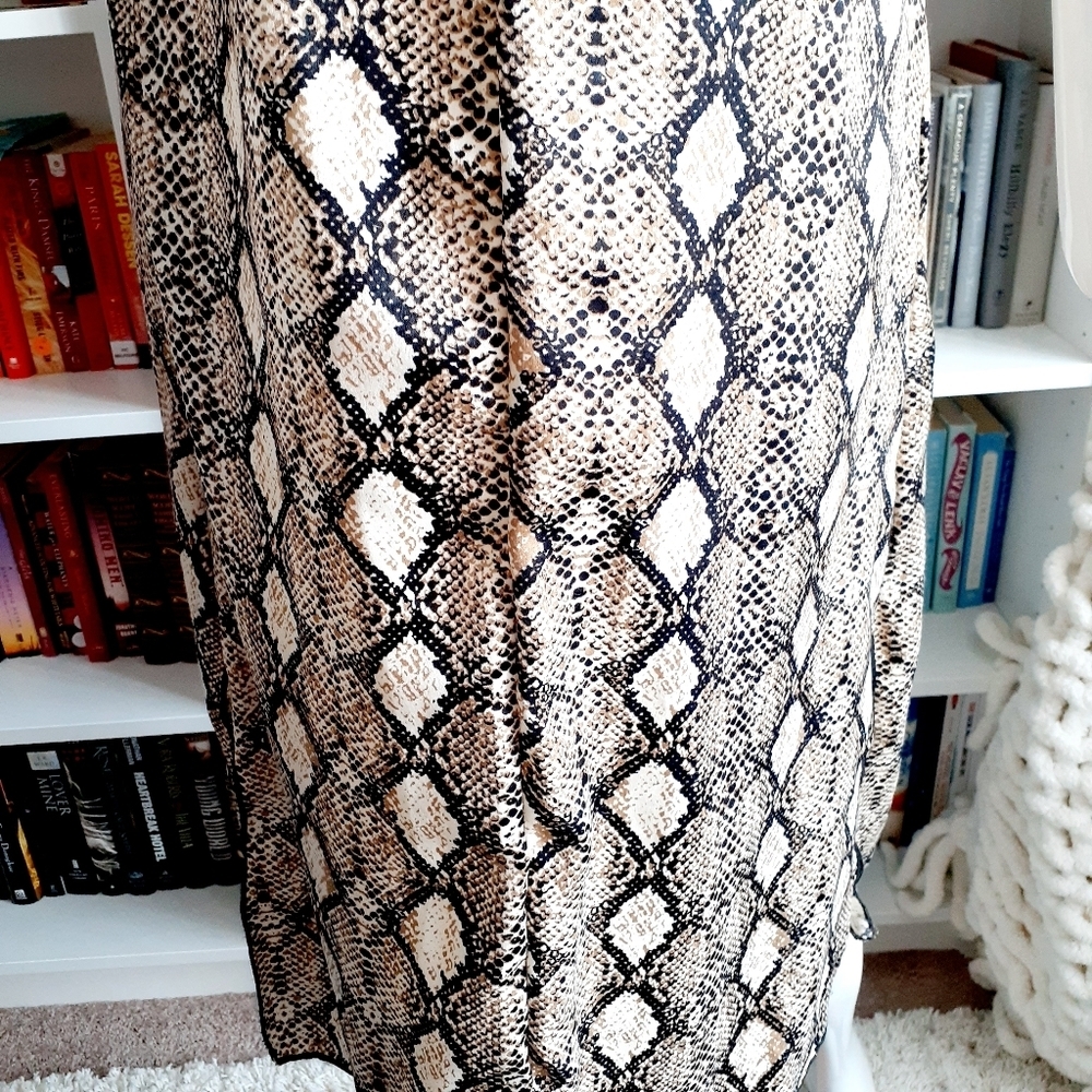 NEW See You Monday Snake Print Spaghetti Strap Dress Size Medium P5542 - Picture 8 of 11